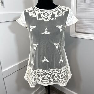 Maeve Mesh Short‎ Sleeve Shirt